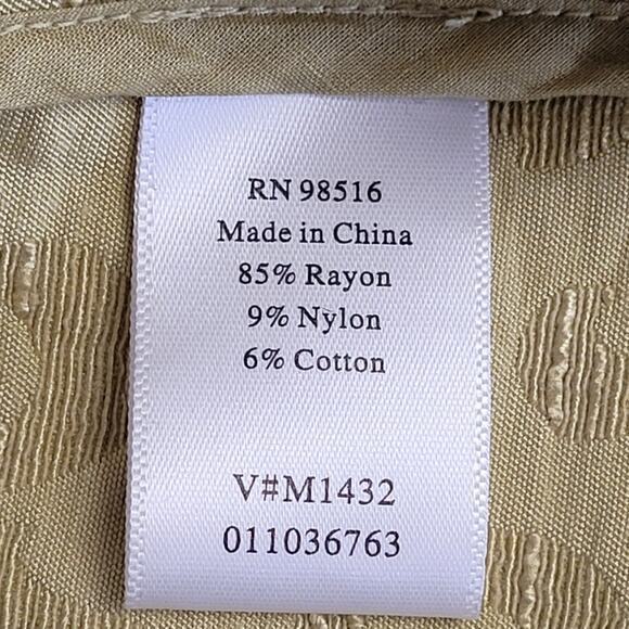 Coldwater Creek Green Textured Three Button High Collar 3/4 Sleeve Jacket - Picture 12 of 13